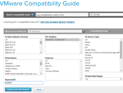Vmware ESXI(VM)兼容网卡查询列表（BCM5719网卡）